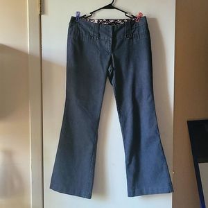 Denim look dress pants